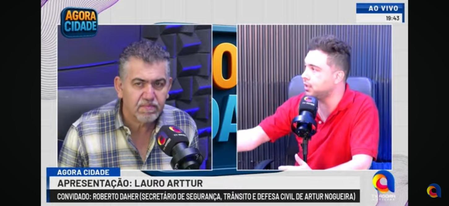 Roberto Daher destaca reforço na segurança de Artur Nogueira durante participação no Agora Cidade